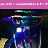 Car Charger Dual Usb Car Bluetooth Adapter Transmitter With Ambient Light 12v-24v Voice Broadcast Car Bluetooth Player