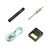 Adjustable Temperature Electric Soldering Iron Kit USB 18W Welding Solder Rework Station Heat Pencil Repair Tools