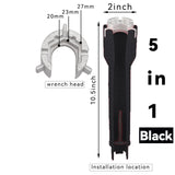 8 In 1 Flume Wrench Anti-slip Kitchen Sink Repair Tools Bathroom Faucet Assembly Key Plumbing Installation Wrench