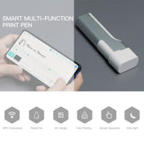 Portable PrintPen Handheld Printer Inkjet Pen Tattoo Printing Machine Compatible with Android/iOS Smartphone for All Surfaces