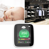 Gas Detector Analyzer Air Quality Monitor CO2 Meter Carbon Dioxide Detector Temperature Humidity Monitor CO2 Alarm Function