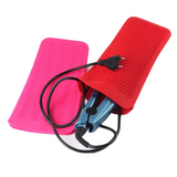 Hair Styling Tool For Curling Iron Hair Straightener Multi-function Non-slip Flat Iron Silicone Heat Resistant Travel Mat Pouch