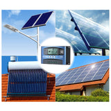 MPPT Dual USB Solar Charge Controller Smart LCD MPPT Tracking 5V/2A Dual USB Output 12V/24V Automatic Identification