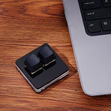 OSU Mini 2 key Keyboard Photoshop Drawing Keyboard Silver Switch Programming Macro Keypad Mechanical Keyboard With Software