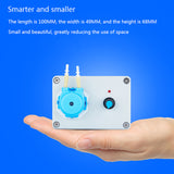 Adjustable Flow Rate Peristaltic Pump Silicone Tube with 6v/12v/24v Power Supply Laboratory Metering Pump for Pumping Water JB