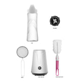 600ML Pro Juicer Portable Blender Fruit Smoothie Shakes Four Page Blade Madness Mix Blend Jet Grinder Juice Maker
