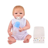55 Cm Silicone Reborn Dolls Soft Lifelike Reborn Baby Toy For Kids Lifelike Rebirth Doll 0-3 Months For Newborn Gift Boy/girl