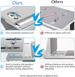 Vertical Laptop Stand Aluminum Laptop Holder Desktop Stand Width Adjustable Dock
