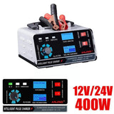 24V/12V Battery Charger Large Power 400W /260W Acar Battery Charger Trickle Smart Pulse Repair for Car SUV Truck Boat Motor H7D9