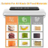 Electric Vacuum Sealer Packaging Machine for Home Kitchen Including 10pcs Food Saver Bags Commercial Vacuum Food Sealing