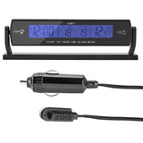 Car Clocks and Temperature with Fahrenheit LCD Backlight , Vehicle Lcd Clock