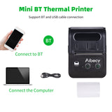 Portable Bluetooth Label Printer 58mm 2inch Wireless Bluetooth Thermal Printer Label Maker For Store Shipping Mini Label Printer