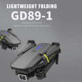 GD89-1 With Camera 4K HD Wifi FPV RC Quadrocopter Double Lens One-key Takeoff / Landing Drone 2.4 Ghz Multifunction Drones Toys