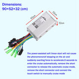 Electric Bike Controller 250W 350W Brushless Controller with LED Display for Electric Bicycle Scooter