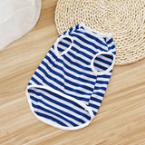 Cute Pet Clothes for Dog Cat Stripe Shirt Puppy Summer Clothing Chihuahua Teddy Vest Shirts Pets Product