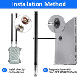 Waterproof 5.8Dbi Magnet Base Mount 915Mhz Lora Fiberglass Antenna With 10Ft Cable For Helium Hotspot RAK RAK2 Nebra