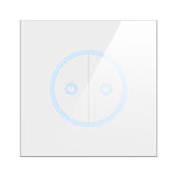 10A Wifi Smart Switch Wireless Wall Glasses Panel Touch Sensor Bluetooth Switch Voice Control Wall Power Switch for Smart Home