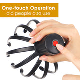 Electric Octopus Claw Scalp Massager Stress Relief Therapeutic Head Scratcher Relief Hair Stimulation Hands Free Rechargable