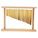 Durable 20-tone Handcraft Windchime Bar Chime W/ Wood Stand 38.5 X 27cm
