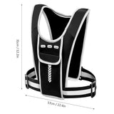 Outdoor Sports Chest Bag Reflective Running Backpack Vest Adjustable Shoulder Pack Ultralight Riding Bag For Camp Hiking Cycling