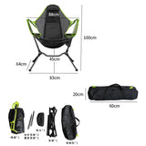 Foldable Outdoor Chair Hammock Garden Swing Chair Beach Moon Chair With Pillow For Camping Fishing Ultralight Portable Chair