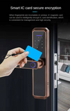 NEW Safety Smart Door Lock OX8  Security Intelligent Biometric Fingerprint Lock TTLock APP IC Card With Key Password Unlock