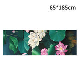 185*63cm Double Layer Non-Slip Fitness Mat Digital Portable Printing Protection Yoga Exercise Pad with Position Line Gymnastics