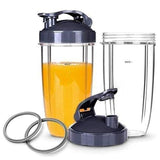 2 Pack Replacement Cup 24 Oz for NutriBullet Pro 900W 600W Series Magic Cross Extractor Blade