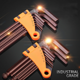 QUK Hex Wrench Set Screwdriver Universal Allen Key 1.5mm-10mm 9PCS Double-End L Type Hexagon Flat Ball Spanner Metric Hand Tools