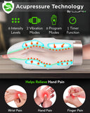 Cordless Electric Hand Massager for Arthritis Air Compression Pain Relief Gifts with 6 Levels Pressure Point Heating Massager