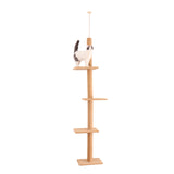 Domestic Delivery Cat Toy Scratching Wood Climbing Tree Mouse Toy Cat Jumping Toy  Climbing Frame Cat Furniture Scratching Post