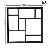 DIY Path Maker Garden Lawn Paving Concrete Mold Garden Floor Road Concrete Stepping Driveway Stone Path Mold Patio
