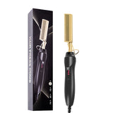 Hair Straightening Brush Straightener Flat Iron Smoothing Hot Heating Comb pressing Hair Straight Curling Iron electric Comb