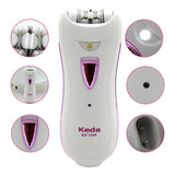 J0PE Portable Women Electric Epilator w/ LED light Rechargeable for Women Legs Arms