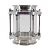4"TC Sight Glass Stainless Steel Tri Clover Inline Sight Glass Homebrew Conical Fermenter Accessories