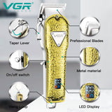 All metal professional hair clipper beard electric barber hair trimmer for men rechargeable hair cutting machine adjustable