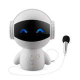 Mini Intelligent Robot Wireless Speaker Bass Portable Wireless Speakers Support TF Card Power Bank For Bedroom Bedside