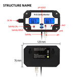 2 in 1 Digital Water Quality Tester PH Salinity Meter Water Analyzer Smart Monitor For Aquarium Pool Spa Seawater Horticultural