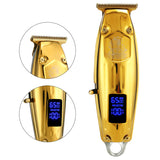 Full metal barber hair trimmer for face&amp;body men grooming professional cordless beard hair clipper edge electric haircut machine