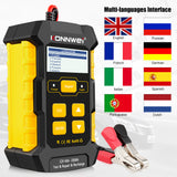 KONNWEI KW510 12V 5A Full Automatic Car Battery Tester Pulse Repair Charger Wet Dry Lead Acid Car Battery Repair Tool Agm Gel
