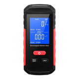 Electromagnetic Radiation Tester EMF Meter LCD Backlight Magnetic Field Radiation Detection Alarm Average/Peak Mode Rechargeable