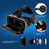 Shinecon Upgraded Z4 VR Large Viewing Immersive Experience Vr box 3D Virtual Reality Glasses with Stereo Headphone with gampad