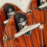 WOODDETAIL Surf Skateboard Trucks 6.25Inch Double Kingpin Skateboard Rear Trucks Gravity Casting SHR Bushings