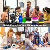 ABS Plastic 3D Printer Filament 5Rolls/set 1.75MM Refills 3D Printing Consumable Material 100% No Bubble Eco-friendly BELIVEER