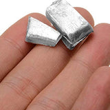 20G 99.995% High Purity Pure Indium in Metal Bar Blocks Ingots Sample 150 Degree Melting Point for Lab Experiments