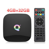 Q Plus Smart TV Box for Android 9.0 TV Box 4GB RAM 32GB/64GB ROM Quad Core H.265 USB3.0 2.4G WiFi Set Top Box 4K TVBOX