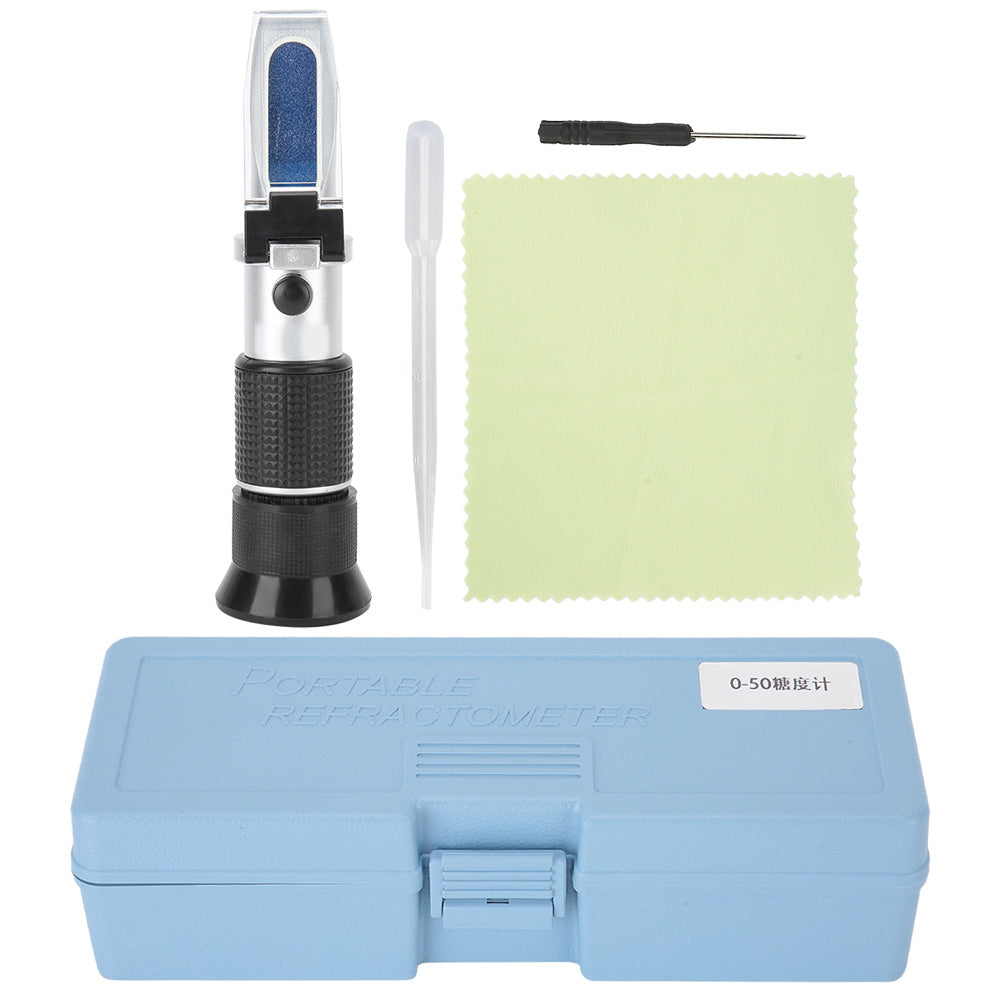 Concentration Refractometer Handheld Refractometer Sugar Concentration Meter Densitometer 0‑50% Su ...