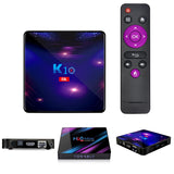 K10 Smart TV Box 4K 8K HD Android 9.0 Media Player 4GB Bluetooth 2.4G/5G Wifi 4.1 Set Top Box