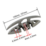 4PCS 316 Stainless Steel Folding Boat Dock Cleats 5 inch 6 inch Sailing Yacht Marine Accessories Flush Mount Cleat For Sailboat