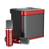 100w Wireless Dual Microphone Bluetooth-compatible Speaker Portable Smart External Karaoke Device Supports Voice-changing